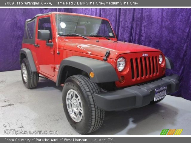 2009 Jeep Wrangler X 4x4 in Flame Red