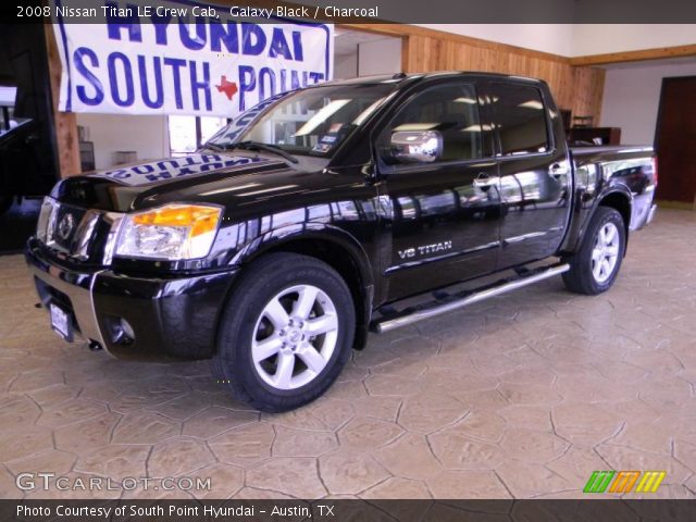 2008 Nissan Titan LE Crew Cab in Galaxy Black