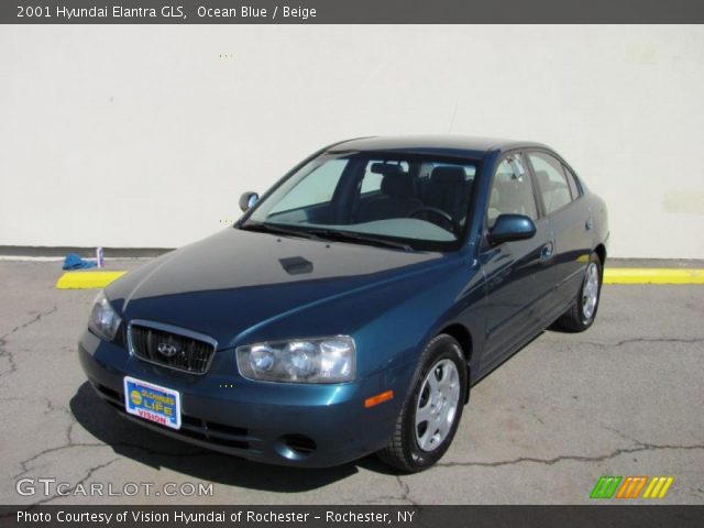2001 Hyundai Elantra GLS in Ocean Blue