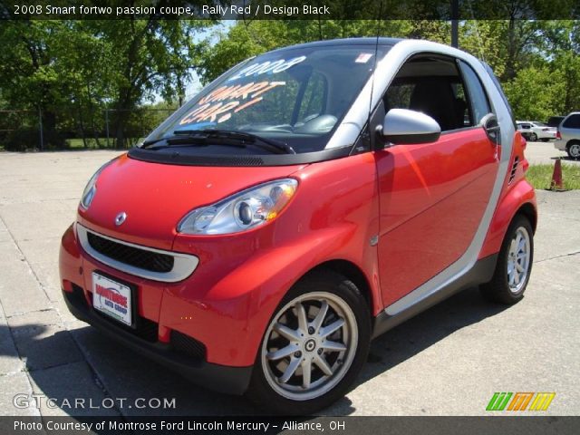 2008 Smart fortwo passion coupe in Rally Red