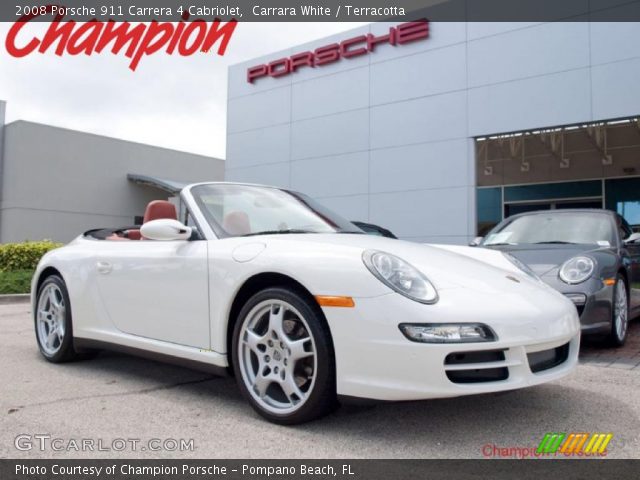 2008 Porsche 911 Carrera 4 Cabriolet in Carrara White