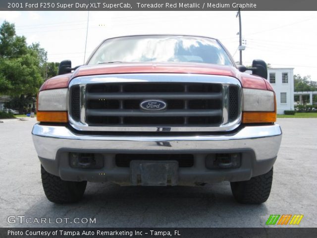 2001 Ford F250 Super Duty XLT SuperCab in Toreador Red Metallic
