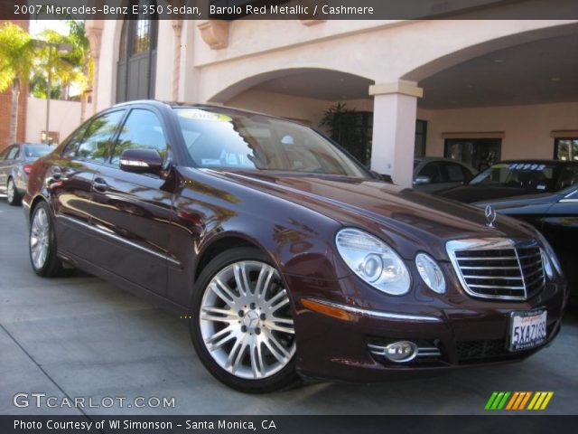 2007 Mercedes-Benz E 350 Sedan in Barolo Red Metallic