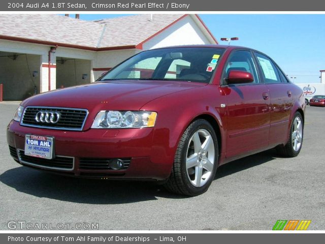 2004 Audi A4 1.8T Sedan in Crimson Red Pearl Effect