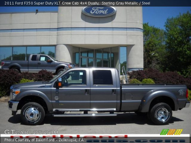 2011 Ford F350 Super Duty XLT Crew Cab 4x4 Dually in Sterling Gray Metallic