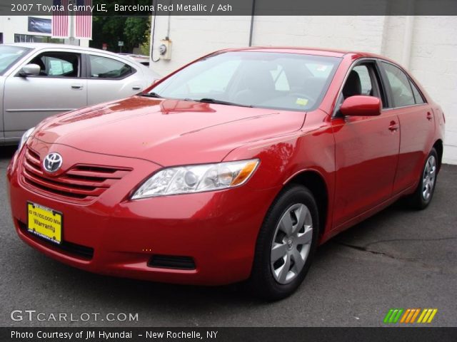 2007 Toyota Camry LE in Barcelona Red Metallic
