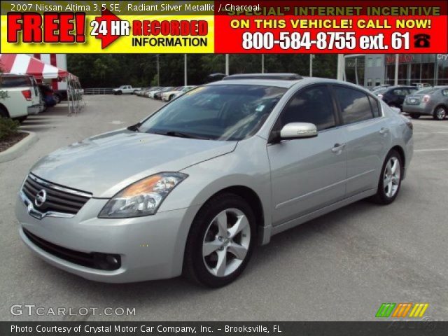 2007 Nissan Altima 3.5 SE in Radiant Silver Metallic