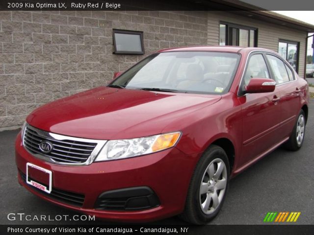 2009 Kia Optima LX in Ruby Red