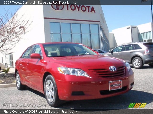 2007 Toyota Camry LE in Barcelona Red Metallic