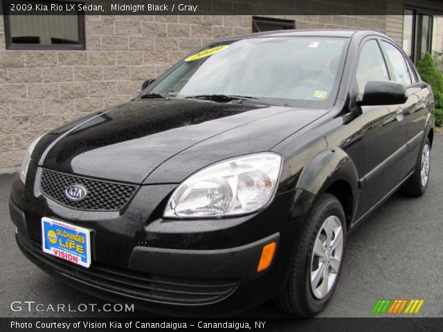 2009 Kia Rio LX Sedan in Midnight Black