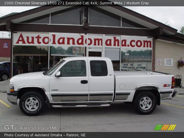 2000 Chevrolet Silverado 1500 Z71 Extended Cab 4x4 in Summit White
