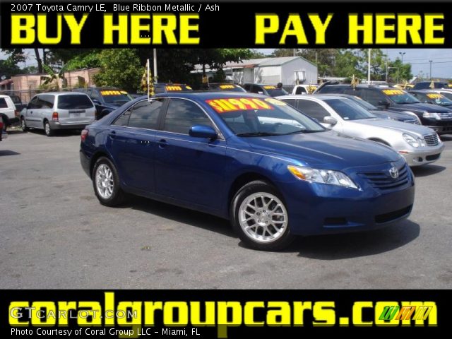 2007 Toyota Camry LE in Blue Ribbon Metallic