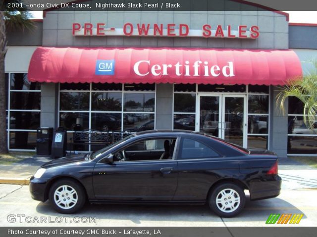2001 Honda Civic DX Coupe in Nighthawk Black Pearl