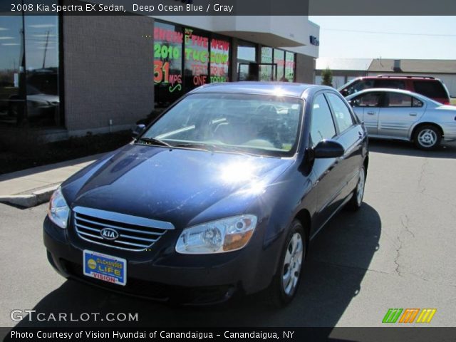 2008 Kia Spectra EX Sedan in Deep Ocean Blue