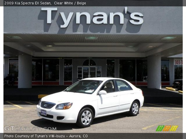 2009 Kia Spectra EX Sedan in Clear White