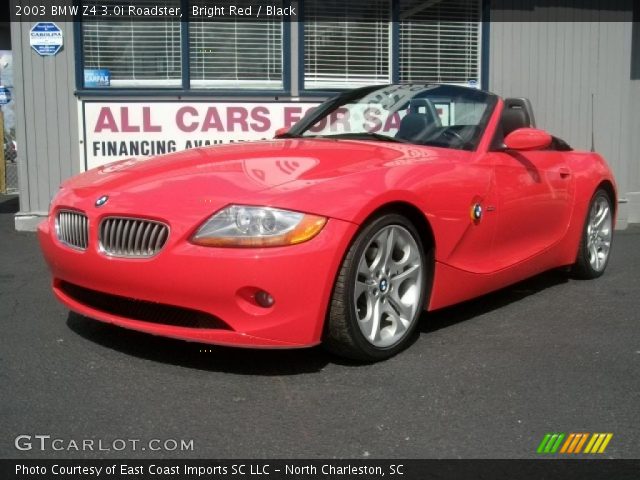 2003 BMW Z4 3.0i Roadster in Bright Red