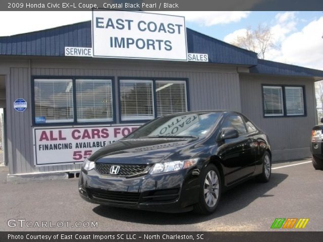 2009 Honda Civic EX-L Coupe in Crystal Black Pearl