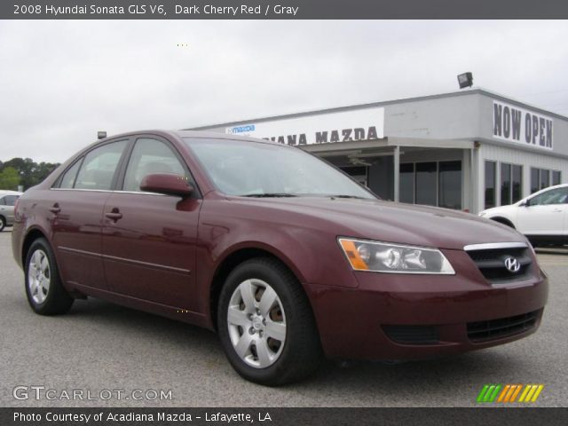 2008 Hyundai Sonata GLS V6 in Dark Cherry Red