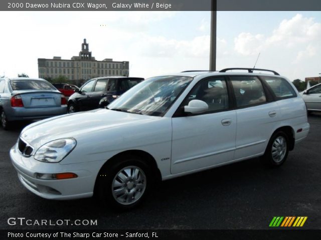 2000 Daewoo Nubira CDX Wagon in Galaxy White