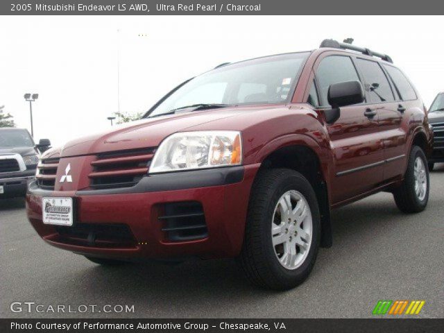 2005 Mitsubishi Endeavor LS AWD in Ultra Red Pearl