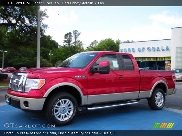 2010 Ford F150 Lariat SuperCab in Red Candy Metallic