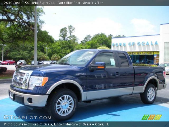 2010 Ford F150 Lariat SuperCab in Dark Blue Pearl Metallic