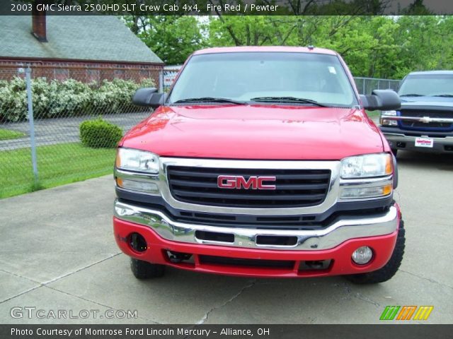2003 GMC Sierra 2500HD SLT Crew Cab 4x4 in Fire Red