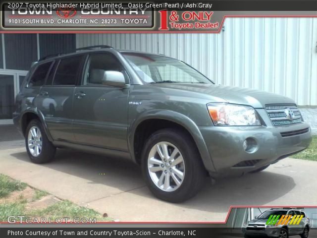 2007 Toyota Highlander Hybrid Limited in Oasis Green Pearl