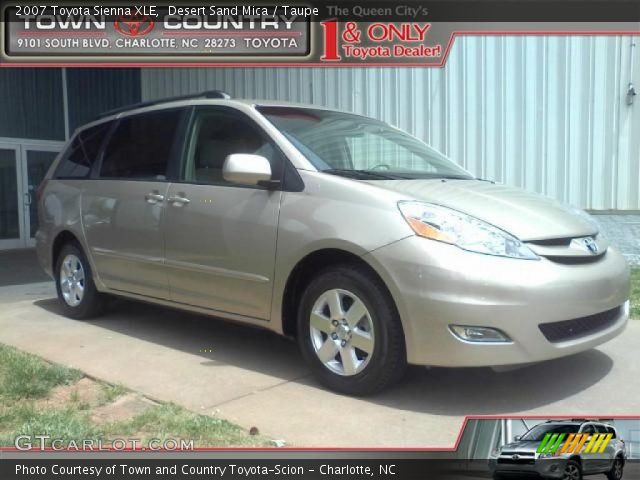 2007 Toyota Sienna XLE in Desert Sand Mica