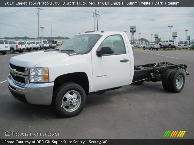 2010 Chevrolet Silverado 3500HD Work Truck Regular Cab Chassis in Summit White