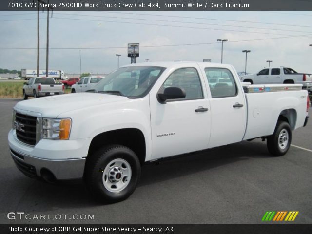 2010 GMC Sierra 2500HD Work Truck Crew Cab 4x4 in Summit White