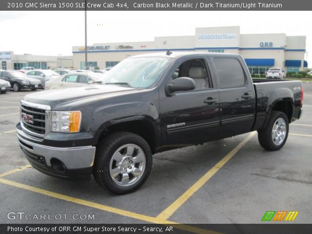 2010 GMC Sierra 1500 SLE Crew Cab 4x4 in Carbon Black Metallic