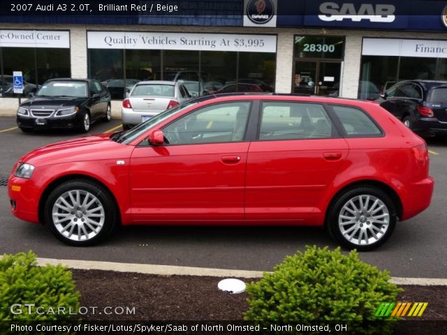 2007 Audi A3 2.0T in Brilliant Red