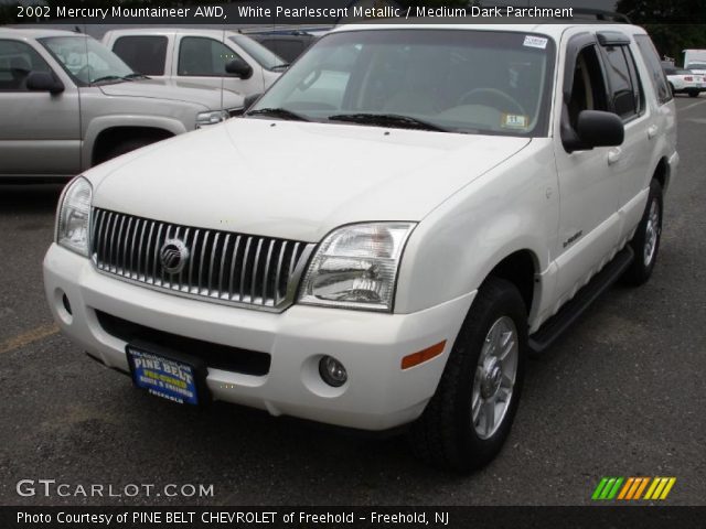 2002 Mercury Mountaineer AWD in White Pearlescent Metallic