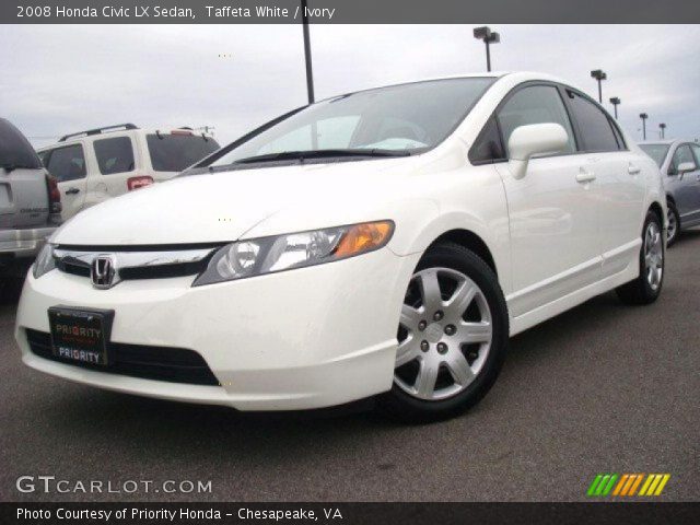 2008 Honda Civic LX Sedan in Taffeta White
