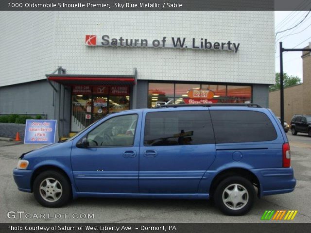 2000 Oldsmobile Silhouette Premier in Sky Blue Metallic