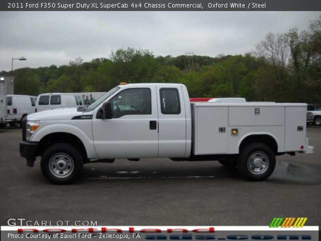 2011 Ford F350 Super Duty XL SuperCab 4x4 Chassis Commercial in Oxford White