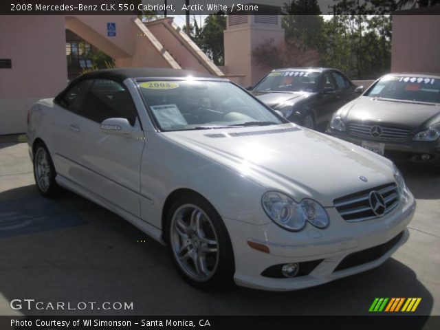 2008 Mercedes-Benz CLK 550 Cabriolet in Arctic White