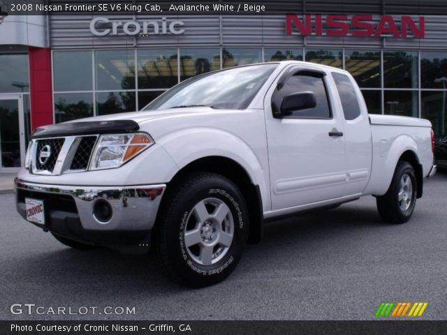 2008 Nissan Frontier SE V6 King Cab in Avalanche White