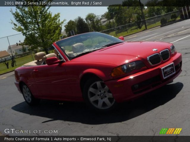 2001 BMW 3 Series 325i Convertible in Bright Red