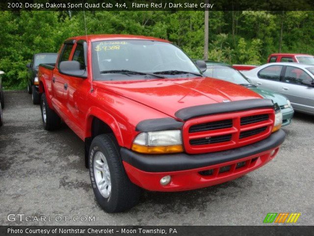 2002 Dodge Dakota Sport Quad Cab 4x4 in Flame Red
