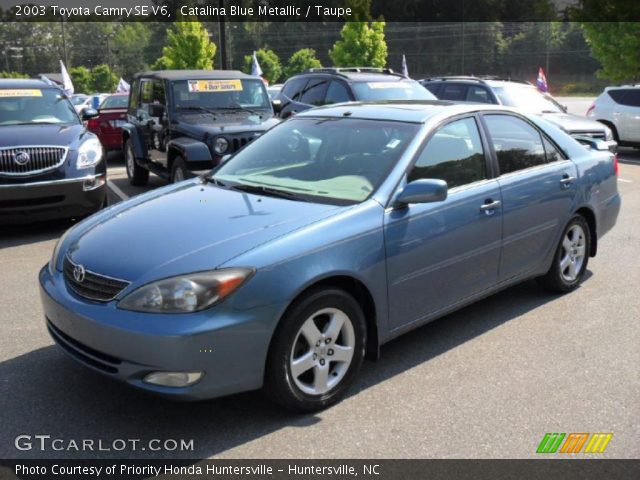 2003 Toyota Camry SE V6 in Catalina Blue Metallic