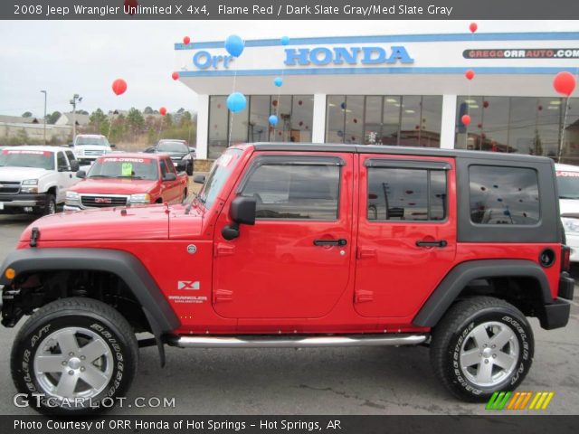 2008 Jeep Wrangler Unlimited X 4x4 in Flame Red