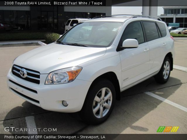 2008 Toyota RAV4 Limited in Blizzard Pearl White