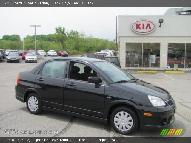 2007 Suzuki Aerio Sedan in Black Onyx Pearl