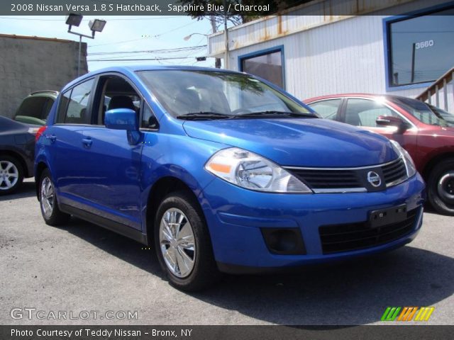 2008 Nissan Versa 1.8 S Hatchback in Sapphire Blue
