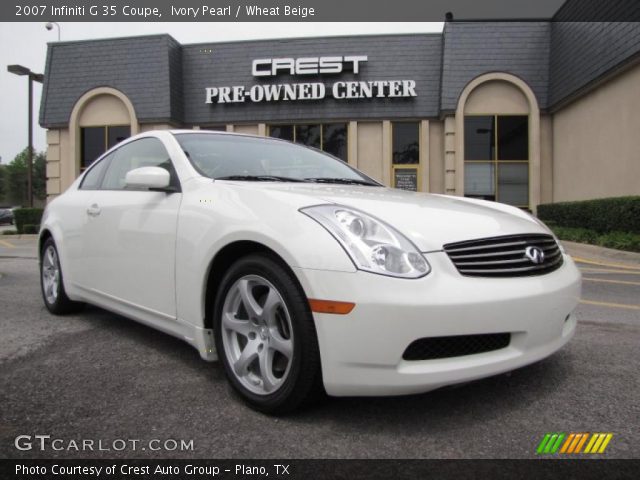 2007 Infiniti G 35 Coupe in Ivory Pearl