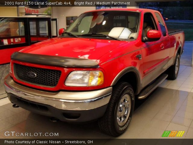 2001 Ford F150 Lariat SuperCab 4x4 in Bright Red