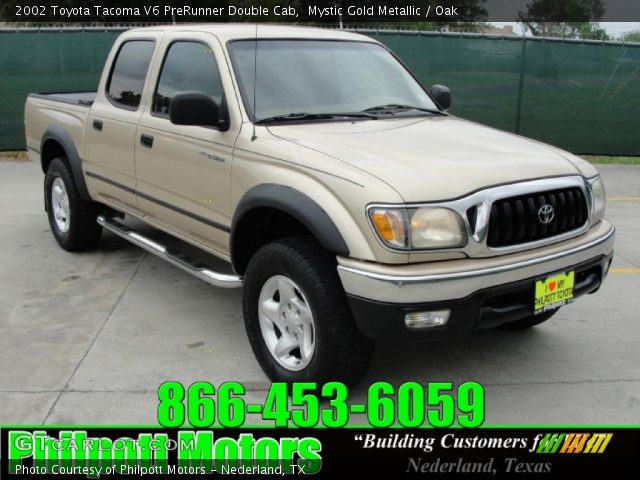 2002 Toyota Tacoma V6 PreRunner Double Cab in Mystic Gold Metallic