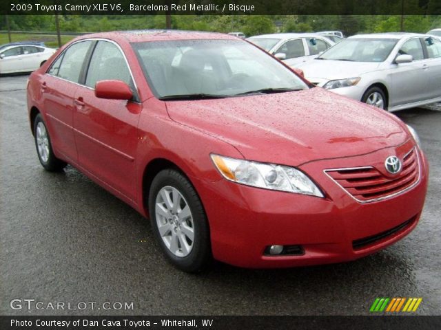 2009 Toyota Camry XLE V6 in Barcelona Red Metallic